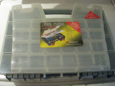 (Quan 2) Akro-Mils 06318 Multi Compartment Hardware Portable Organizer
