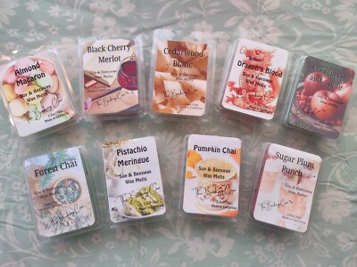 Handmade Scented Wax Melts in a Clamshell Soy & Beeswax Premium Fragrance Oils