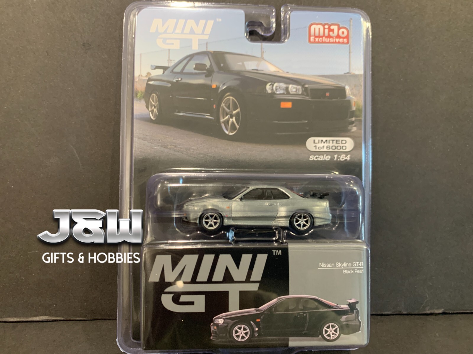 Mini GT Nissan Skyline GT-R (R34) V-Spec Black Pearl