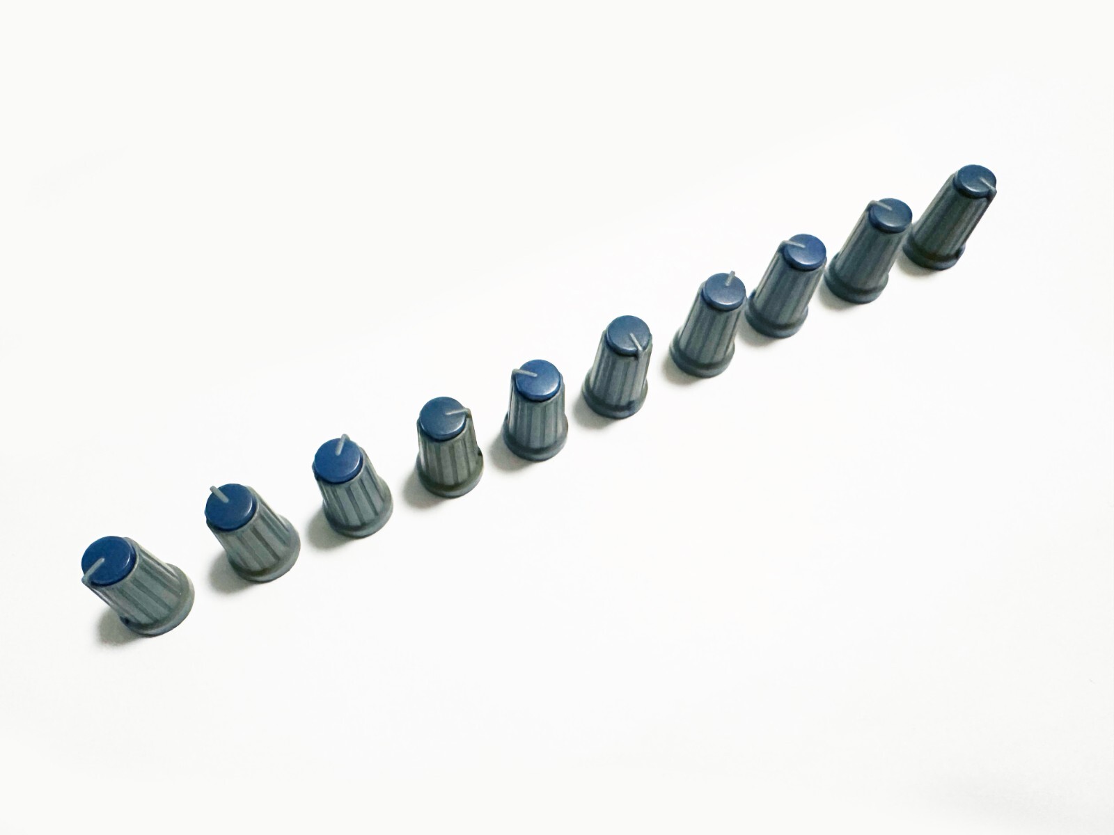 10 Original Used YAMAHA Dark Blue Top Cap/Knobs For Yamaha