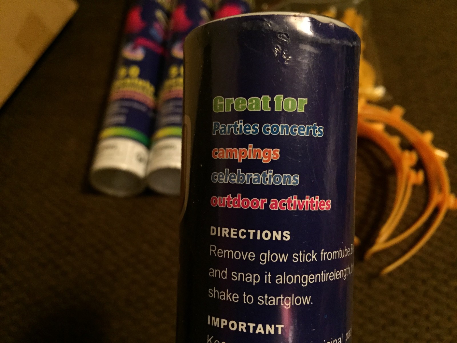 200 8 Inch Glow Bracelets necklace anklets glasses barrettes glowball Camping