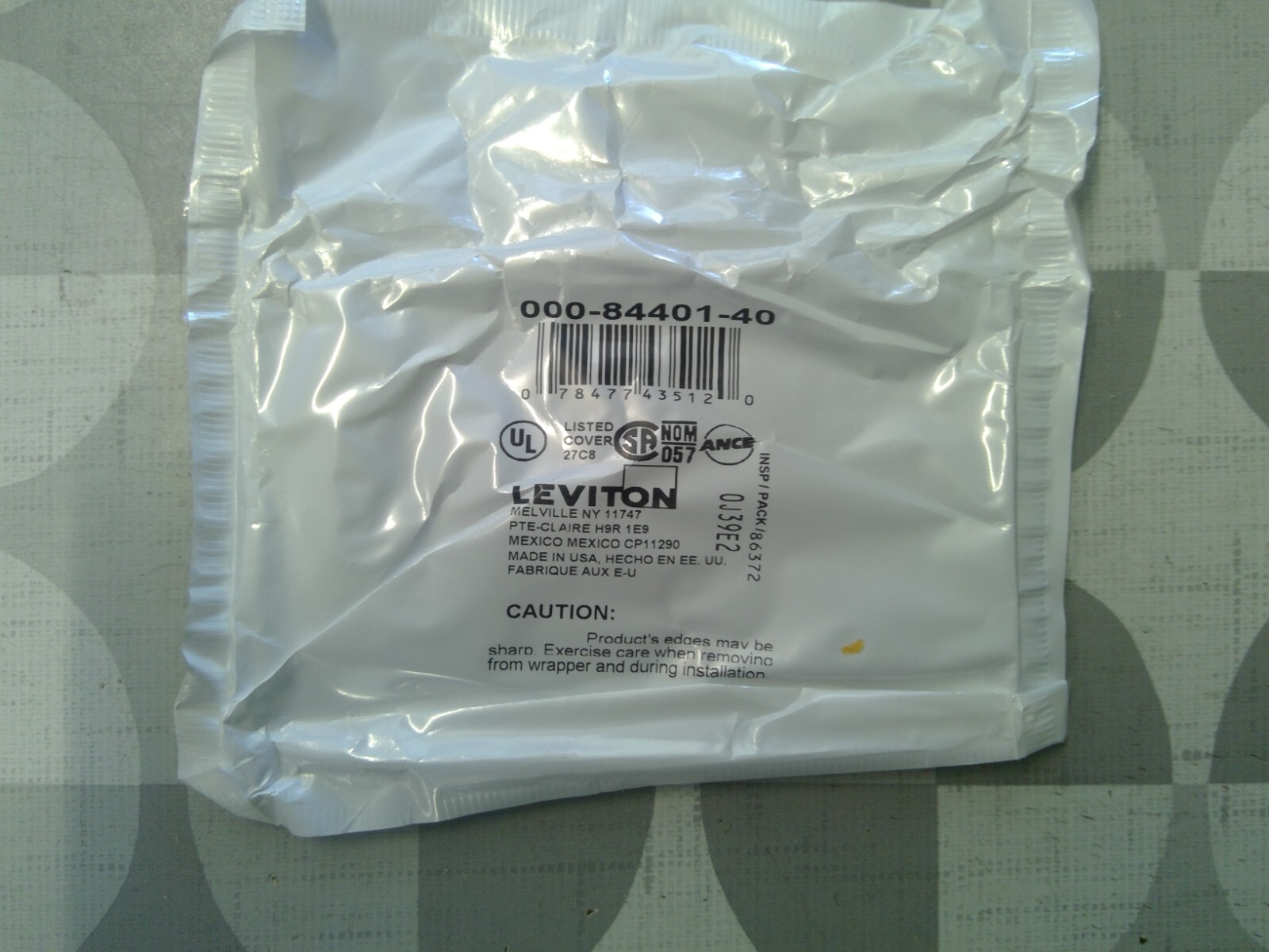 Leviton 84401-40 1 Gang Stainless Steel Decora Wall Plate **Free Shipping**