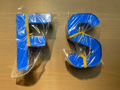 4d Acrylic Digits Blue Color Set Of 350 Pcs