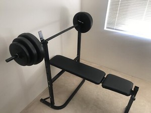 Bench Press with 30kg Weights | Gym & Fitness | Gumtree Australia
