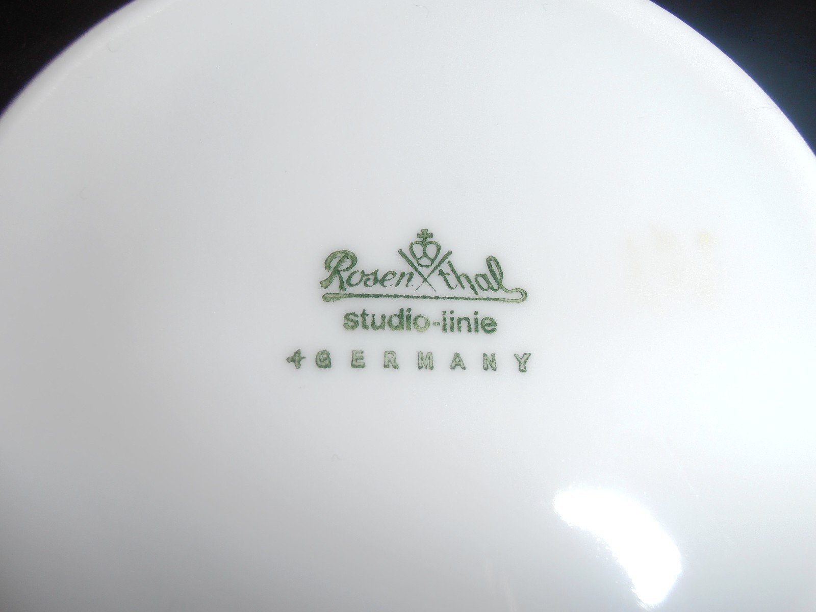 Vintage Rosenthal Studio-linie Germany White Desert/Fruit Bowl, Platinum Trim