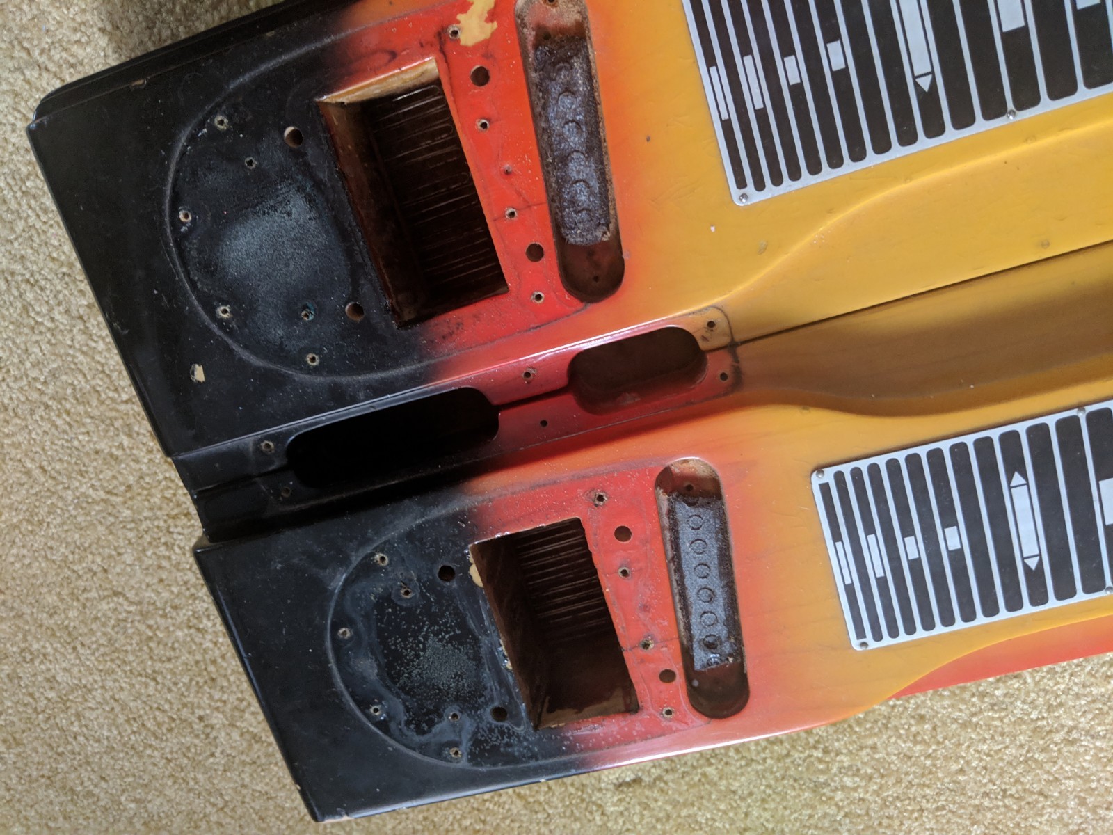 vintage 1960s Fender 800 8-string guitar pedal steel body