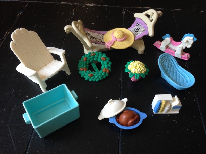 fisher price vintage dollhouse furniture