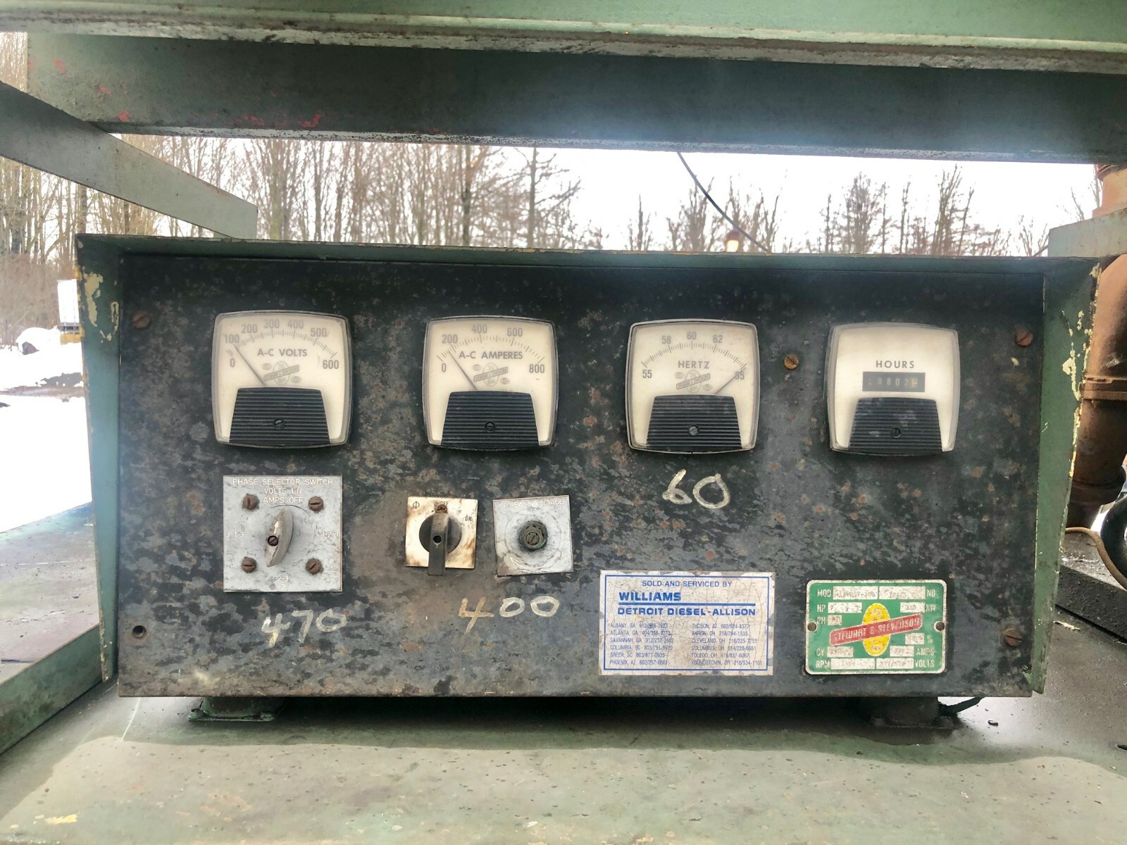 350 kw GENERATOR SET DETROIT DIESEL 12VGDT  1800 RPM 527 AMPS