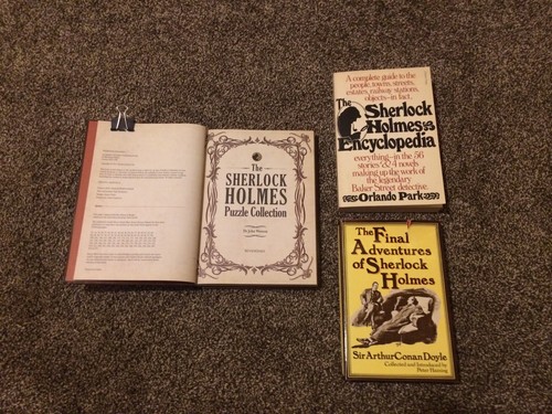 Sherlock Holmes Novels-Puzzle Collection Lot 3 Mix Hardcover Softcover Books