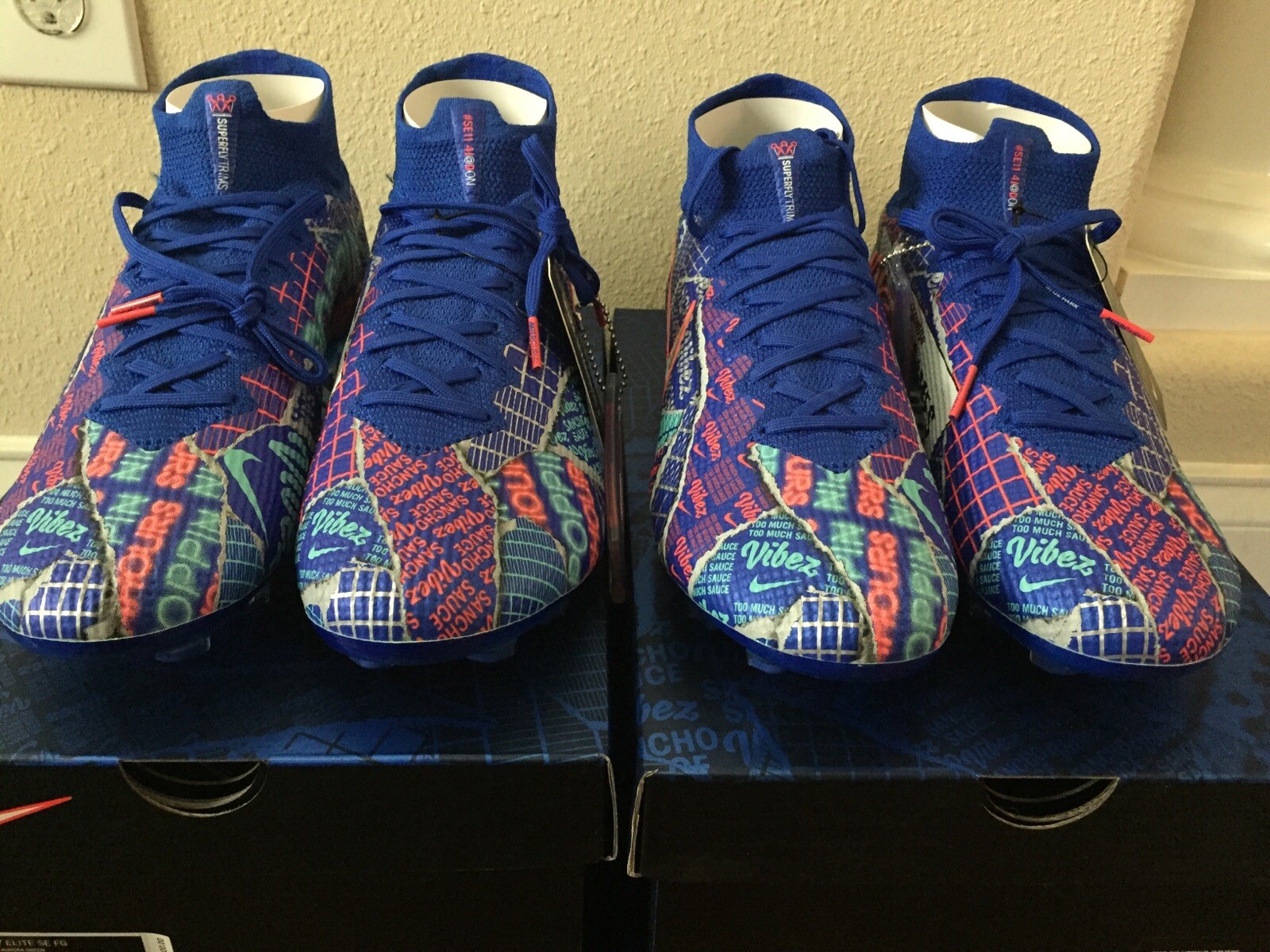 Nike Mercurial Superfly 7 Elite SE11 Jadon Sancho FG CJ1232-403 Vibez R9  Vapor: купить с доставкой из США, цена 76 539 руб - (114416053954)