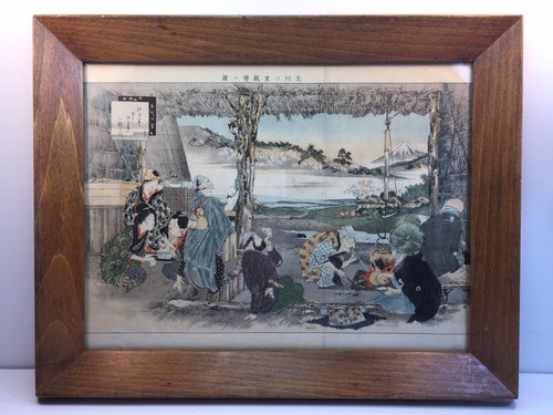 Antique Japanese Art Painting,scroll,print ( Original )