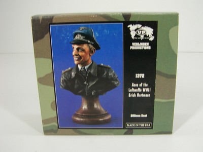 VERLINDEN BUST OF ERICH HARTMAN ACES OF THE LUFTWAFFE WWII N.1372 200MM