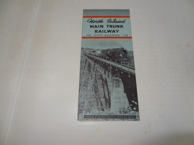 1808-1958  Fiftieth Anniversary of The North Island Main Trunk Railway Brochure