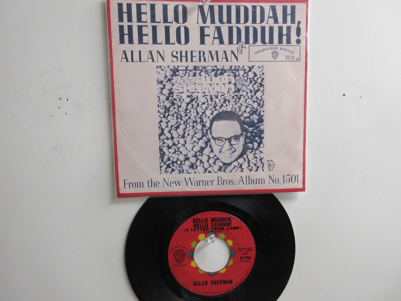💥 ALLAN SHERMAN ' HIT 45+PICTUR[HELLO MUDDAH,HELLO FADDUH ! 1963