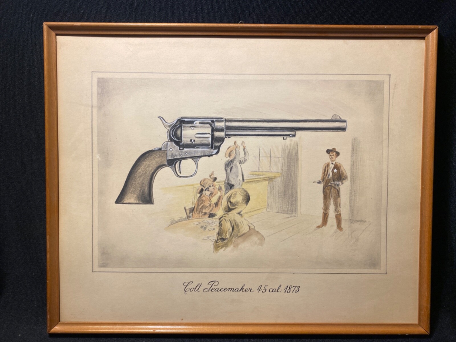 コレクション The colt45 peacemaker VINTAGE ORIGINAL Colt Historical Prints Peacemaker .45 Cal.1873