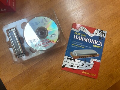 How To Play The Harmonica Book And Kit with 10-hole C Harmonica and Music CD