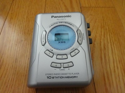 Panasonic RQ-CR07V Portable Stereo Radio Cassette Player Auto-Reverse Original