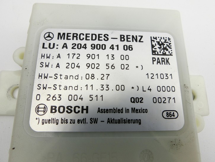 Mercedes W204 S204 C220 07-14 Steuergerät ECU Modul Einparkhilfe Park PDC  - Bild 2