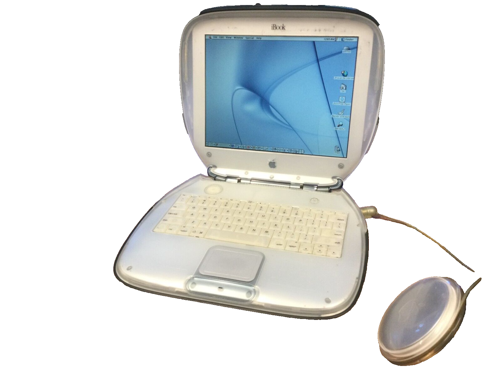 Apple iBook クラムシェル ブルーベリー G3 ノートパソコン 早い Apple iBook クラムシェル ブルーベリー G3 ノートパソコン 早い