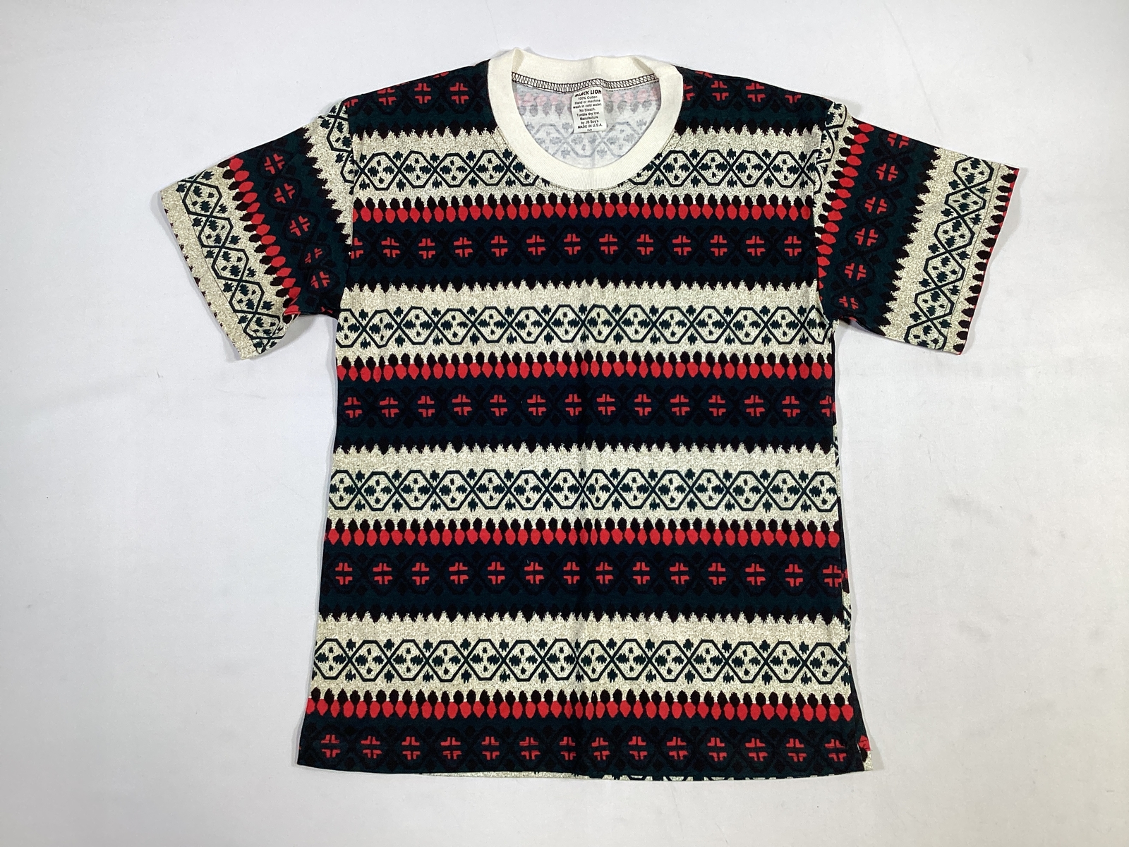 Boys Black Lion Red Cotton Sweater Size 10 EUC - Picture 1 of 4