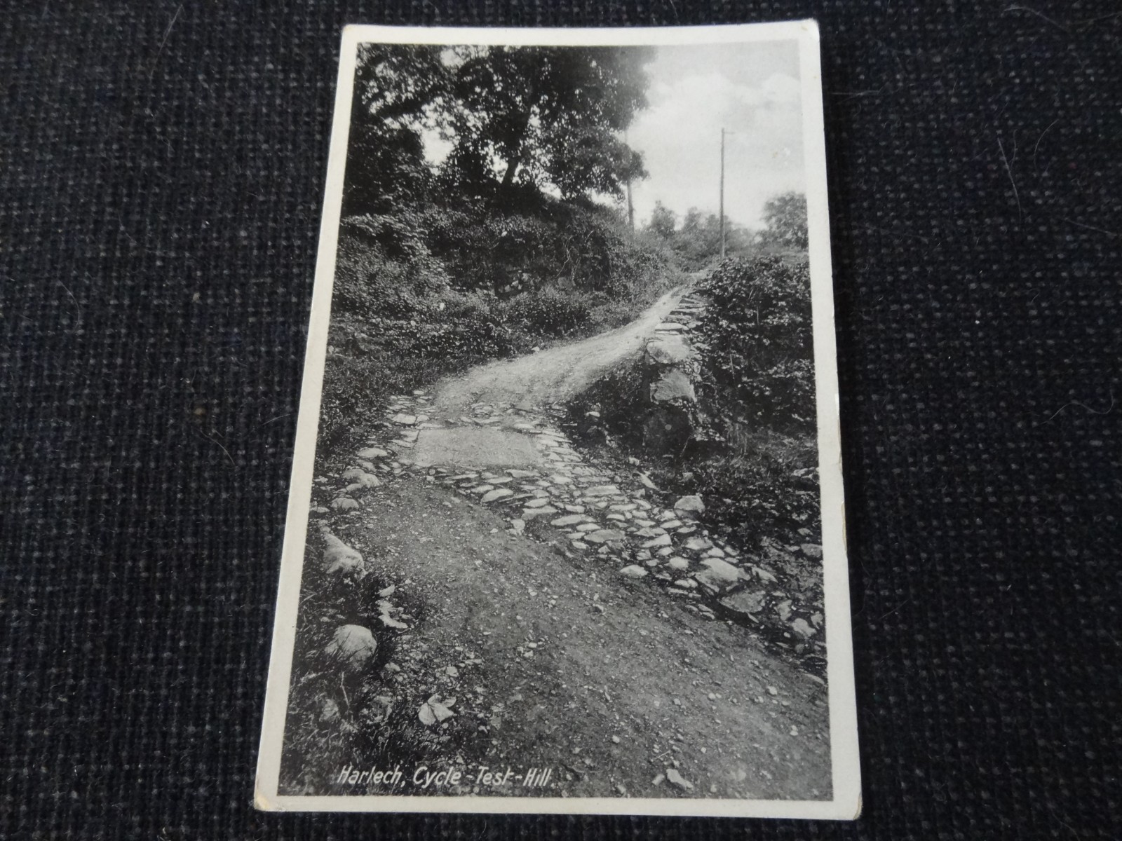 Harlech Cycle Test Hill Postcard - 120796