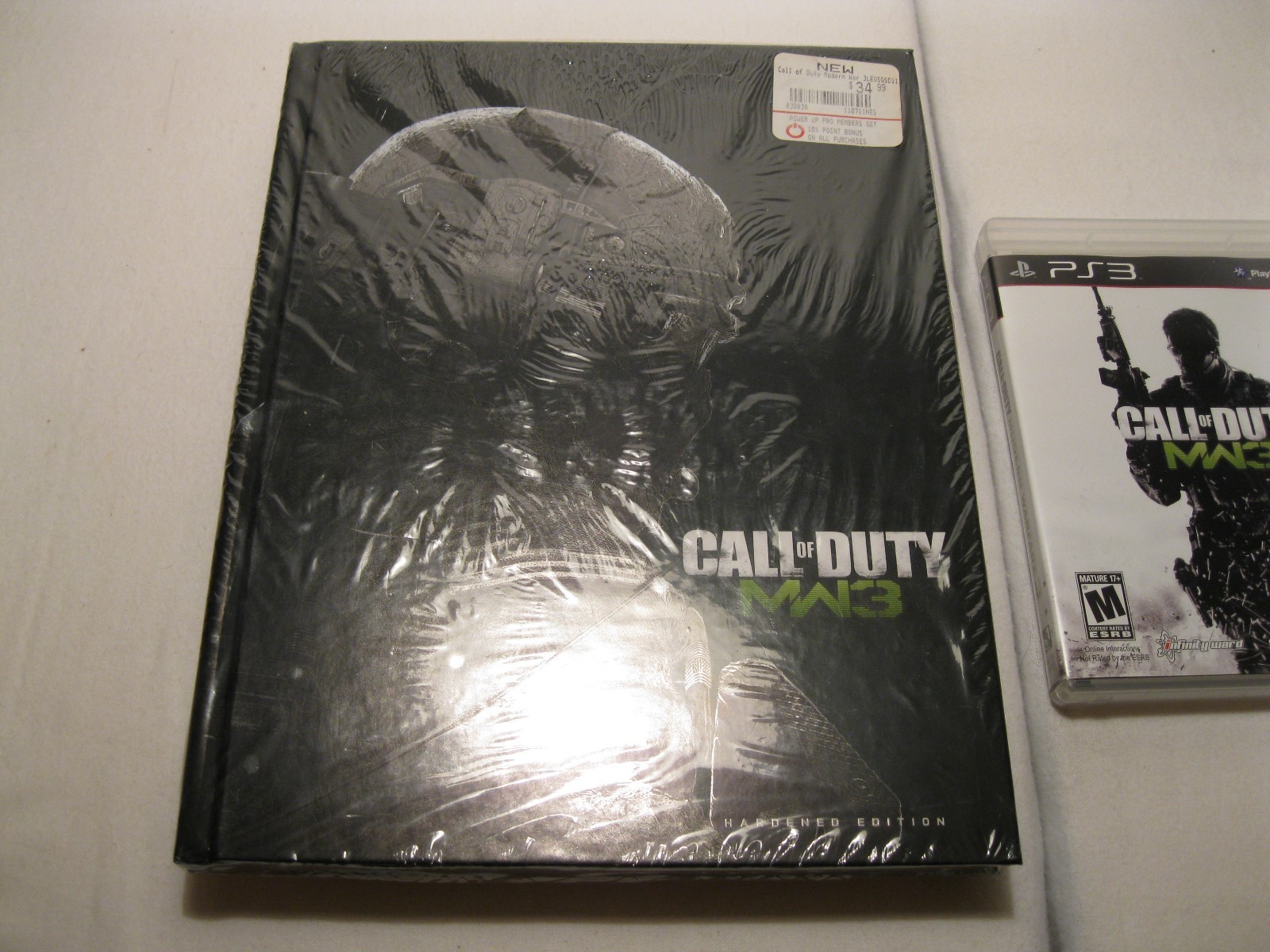 CALL OF DUTY: MW3 LOT, HARDENED Ltd EDITION STRATEGY GUIDE BOOK, & PS3 GAME!