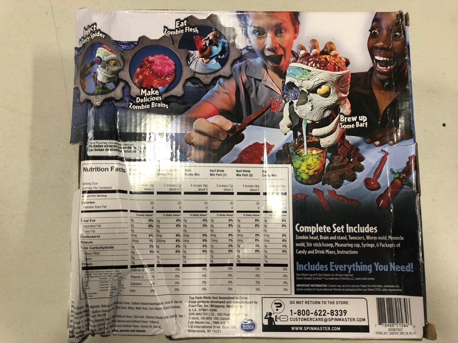 Doctor Dreadful Zombies Zombie Lab Candy and Drink Kit