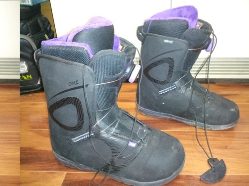 Head One BOA 265 Snowboard Boots 26.5 CM Excellent EUC Black