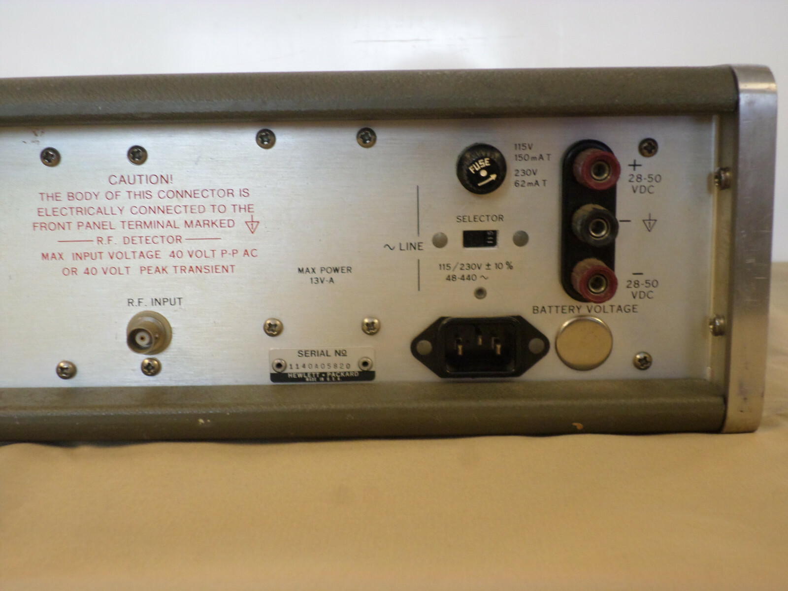 HP Agilent 334A Distortion Analyzer, 5 Hz to 600 kHz with AM demod up to 65 MHz