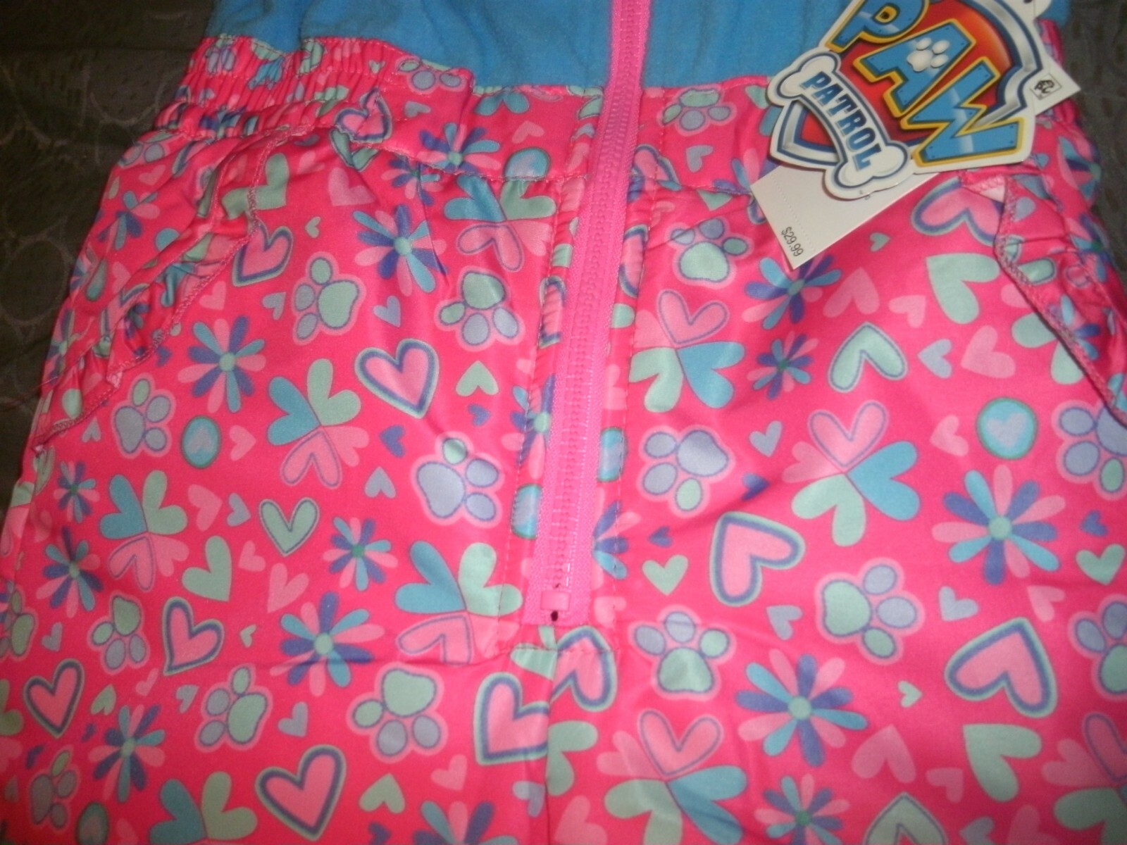 Girls PAW PATROL Snow Pants Overall Size 4T  $29.99 Tag  (B217)