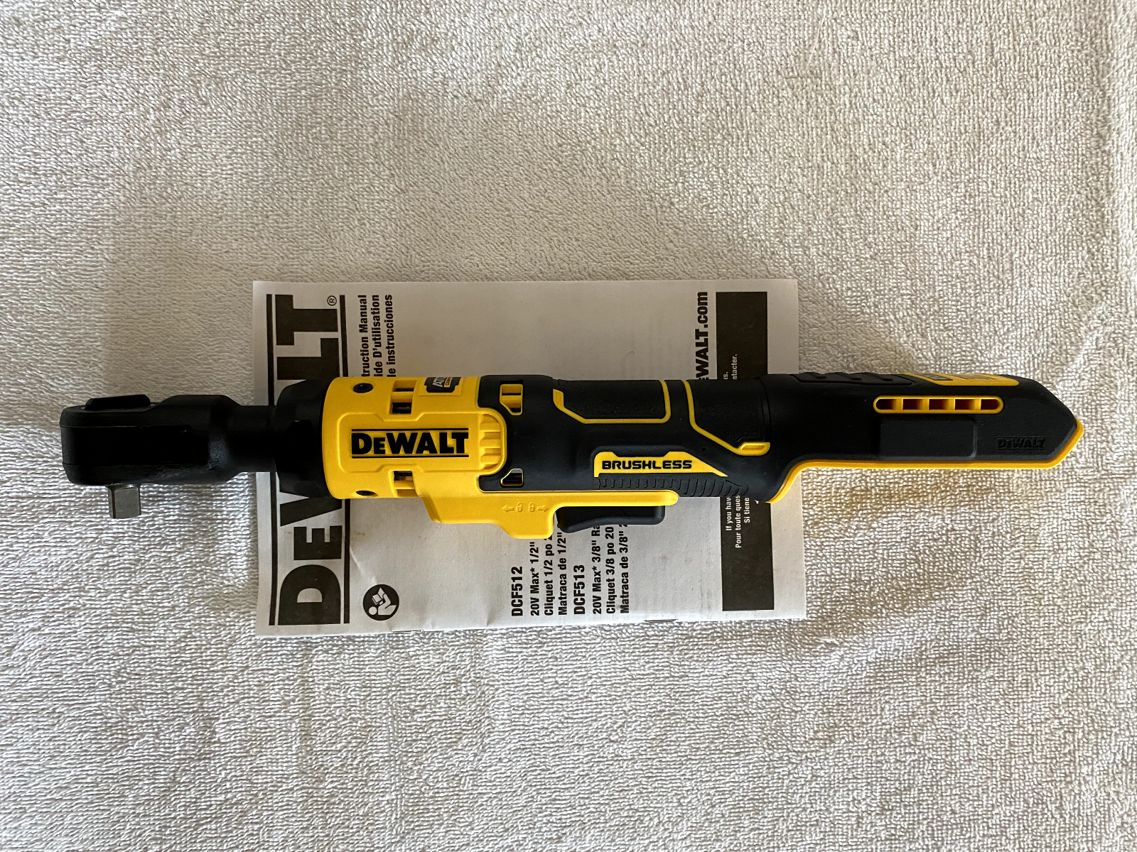 New Dewalt Atomic Series DCF513B 20 Volt  Li-ion 3/8” Brushless Cordless Ratchet