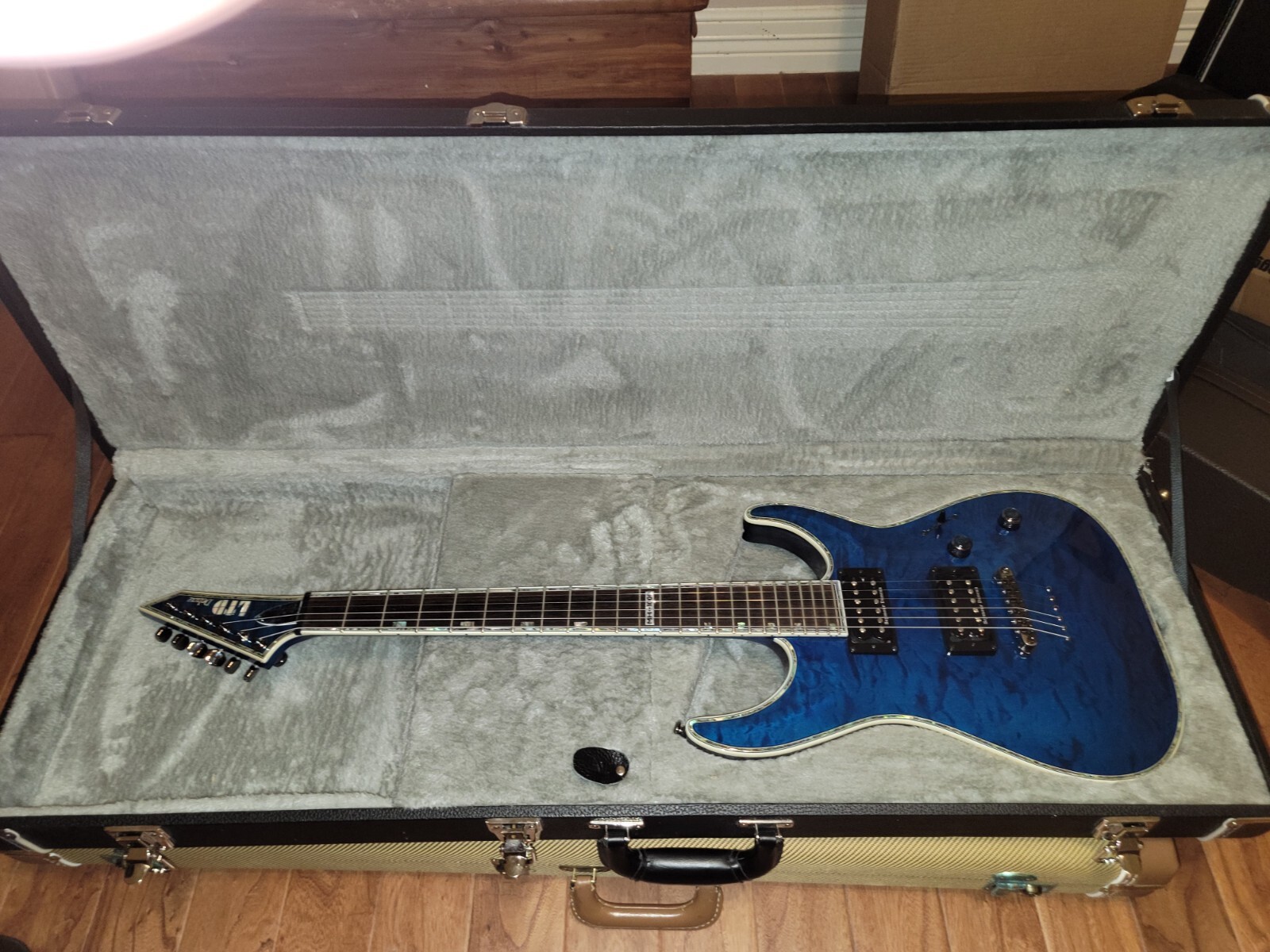 ESP LTD deluxe MH-1000ET エレキギター ケース附属 Amazon.co