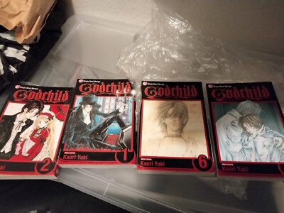 Godchild Manga Comic Book Lot Set Vol 1-2,6&8 English by Kaori Yuki Shojo Manga
