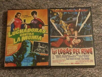 2 Mexican Horror DVD Lot! Las Luchadoras, Las Lobas Del Ring *NO SUBTITLES* NEW