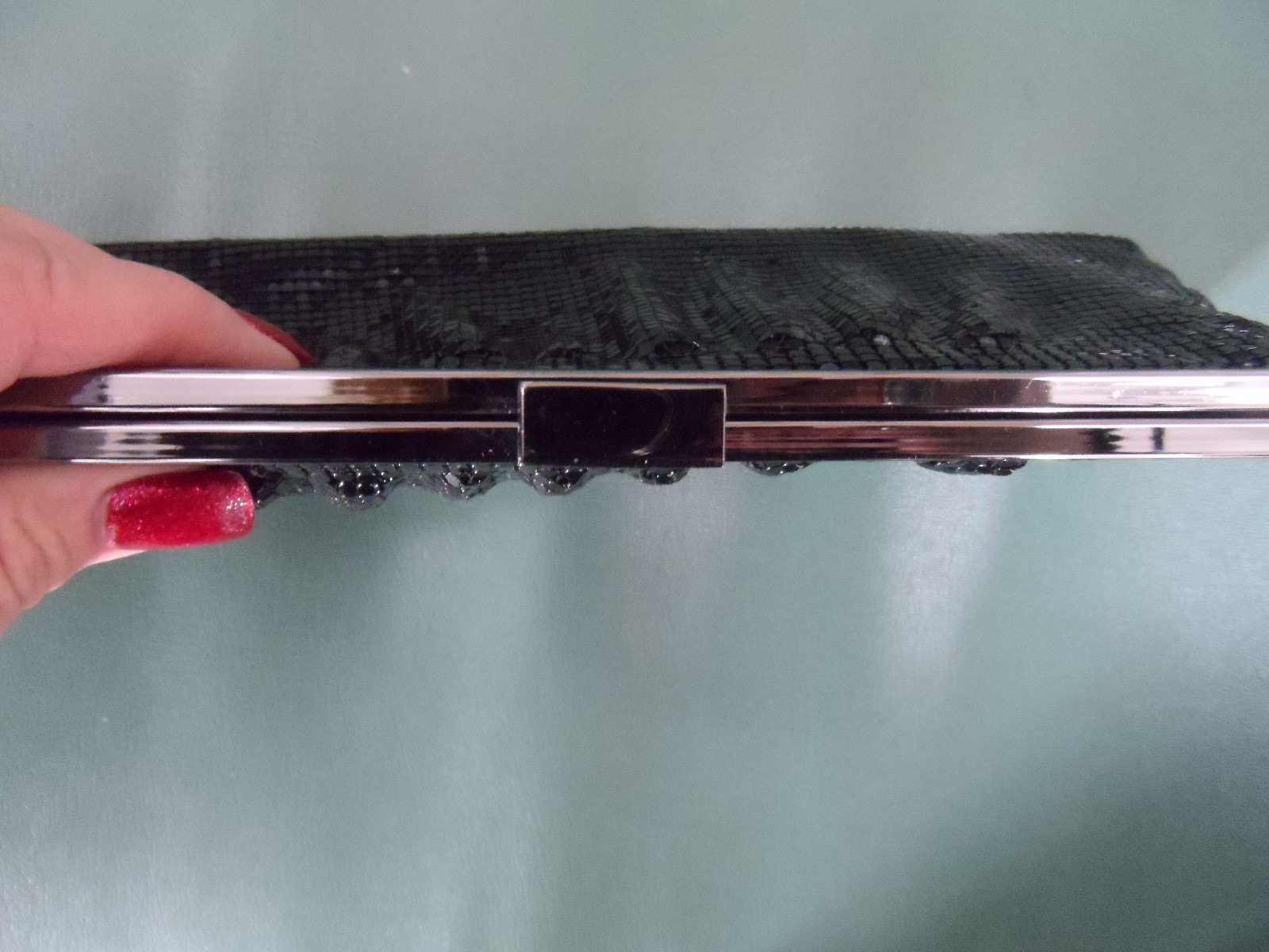 Prom Formal Night Cruise Black Mesh Evening Bag