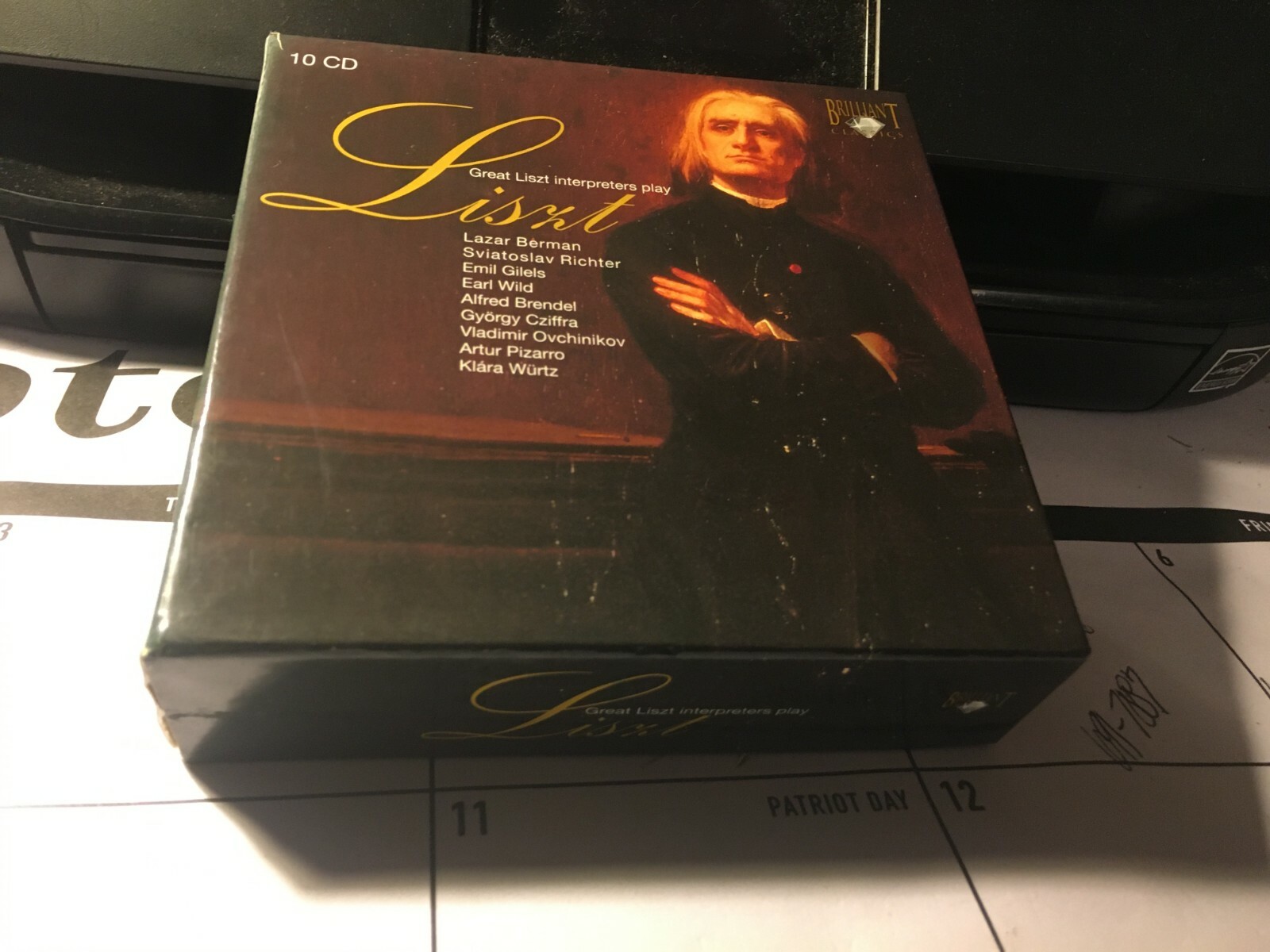 GREAT LISZT INTERPRETERS PLAY LISZT 10 CD BOX SET BRILLANT