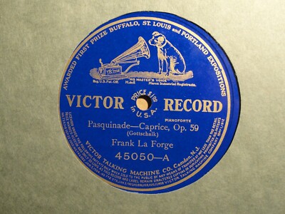 FRANK LA FORGE - Pasquinade / Danse Creole - VICTOR RECORDS 78rpm #45050