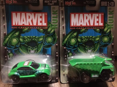 2003 maisto hulk marvel diecast collection series 2 Lot.