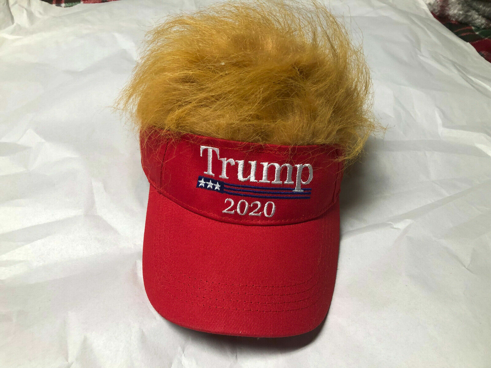 President Donald TRUMP 2020 Red Trumpy Visor Hat w/Gold