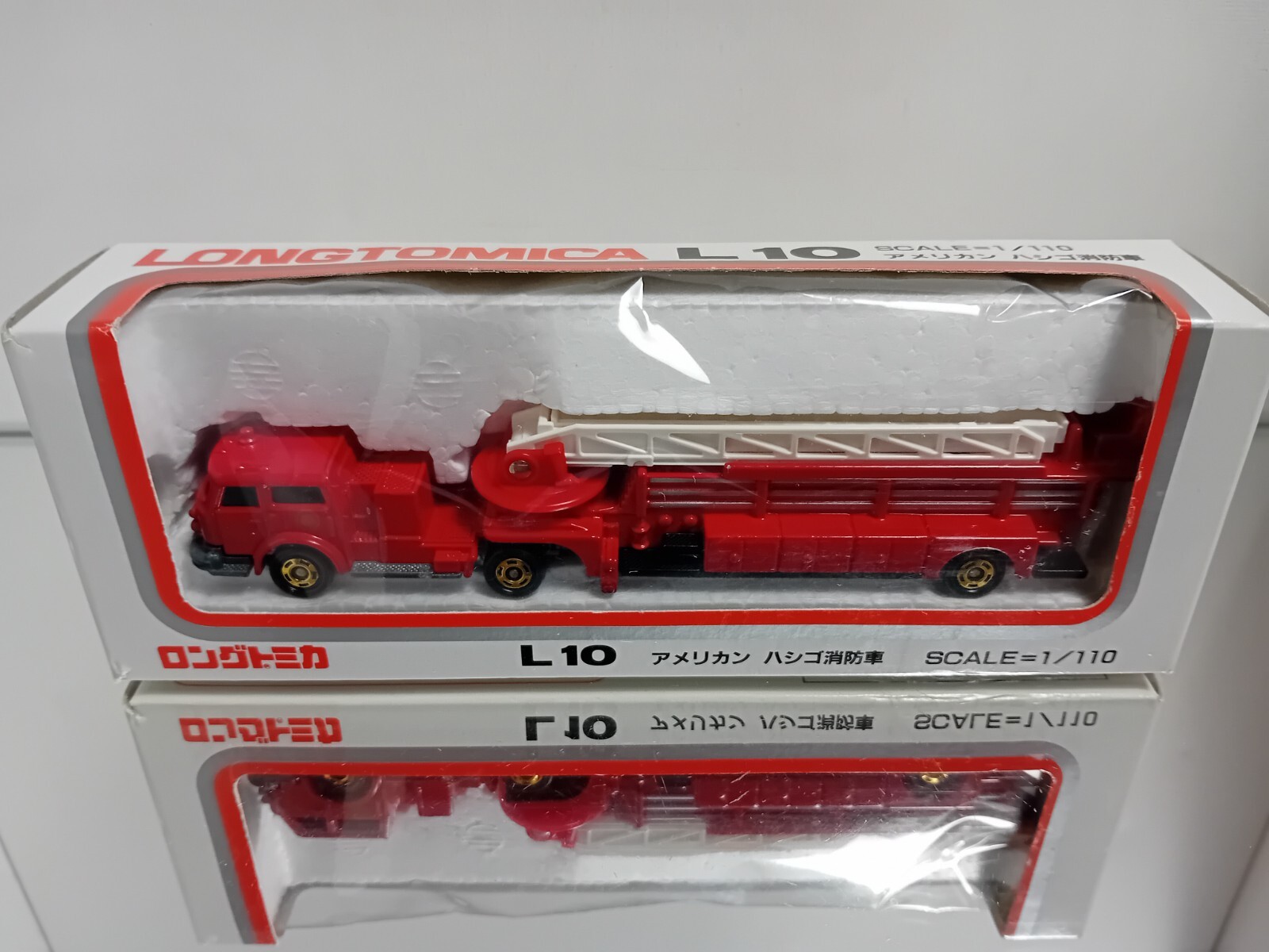 トミー　ロングトミカ　　アメリカンハシゴ消防車L10 ロングトミカ/トミカ/ L10 アメリカン ハシゴ消防車 /日本製/廃