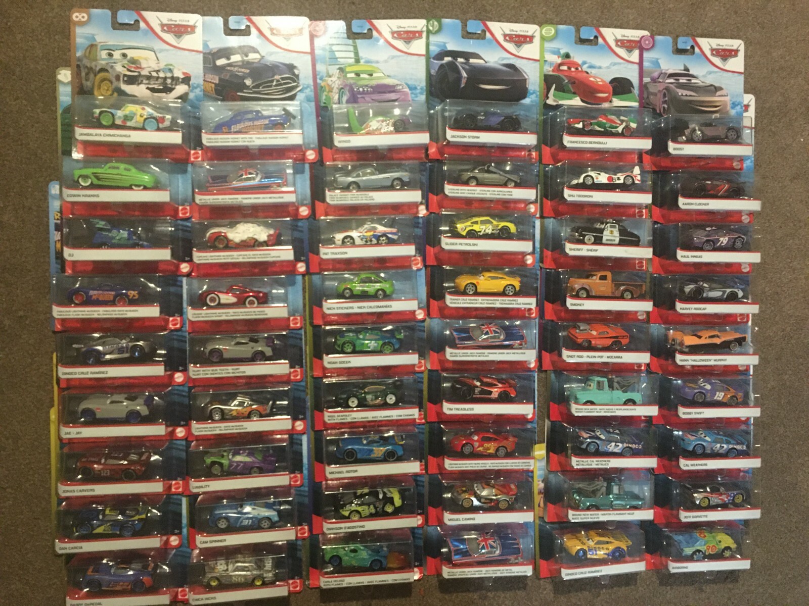 Disney Cars Carbon Fiber Diecast Vehicle Lightning Mcqueen By Mattel 1 55 For Sale Ebay
