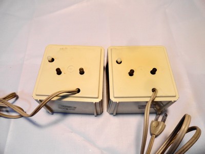 2 VINTAGE MID CENTURY ART DECO ELECTRIC ALARM CLOCKS