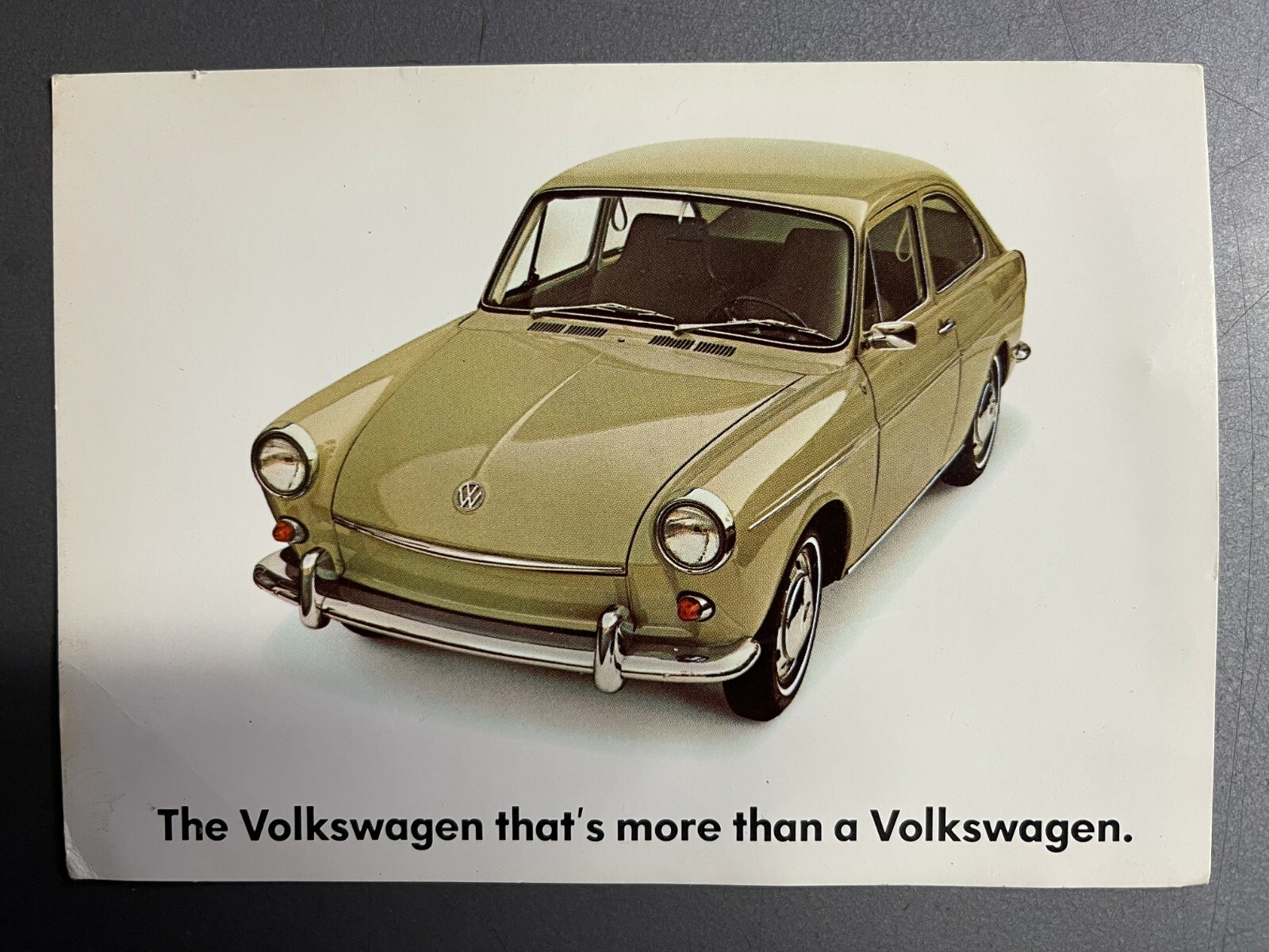 1970s VW Volkswagen Sedan Postcard Post Card RARE!! Awesome