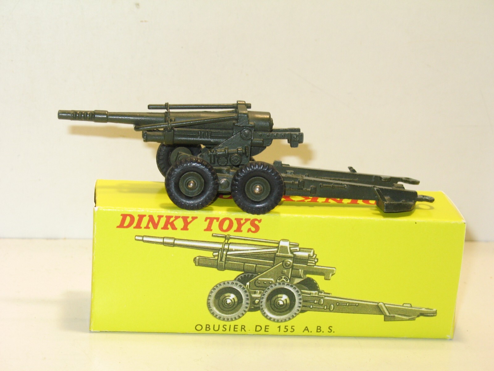 Dinky Toys Canon 155 Mm Militaire Vers2, Jantes Creuses