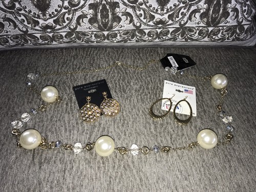Mixed Jewelry Lot Earrings And Necklace (1) USA Seller New Free Shipping