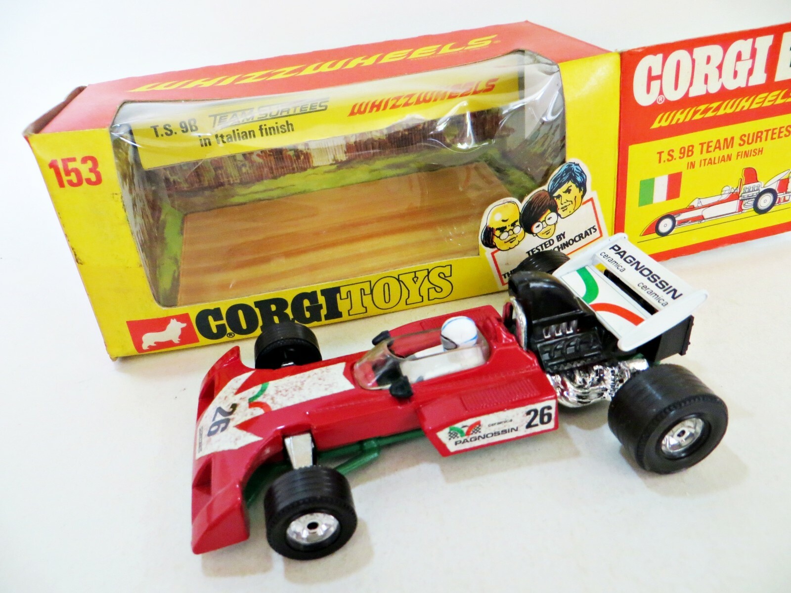 コーギー　F1 Vintage Corgi Whizzwheels Surtees T.S.9 F1 Formula One Die