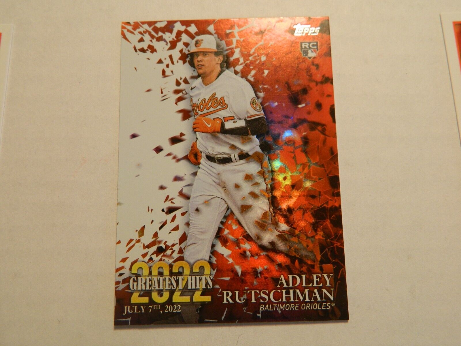 2023 Topps 2022 Greatest Hits Rookie Card of Adley Rutschman 2023 Topps 2022 Greatest Hits Rookie Card of Adley Rutschman