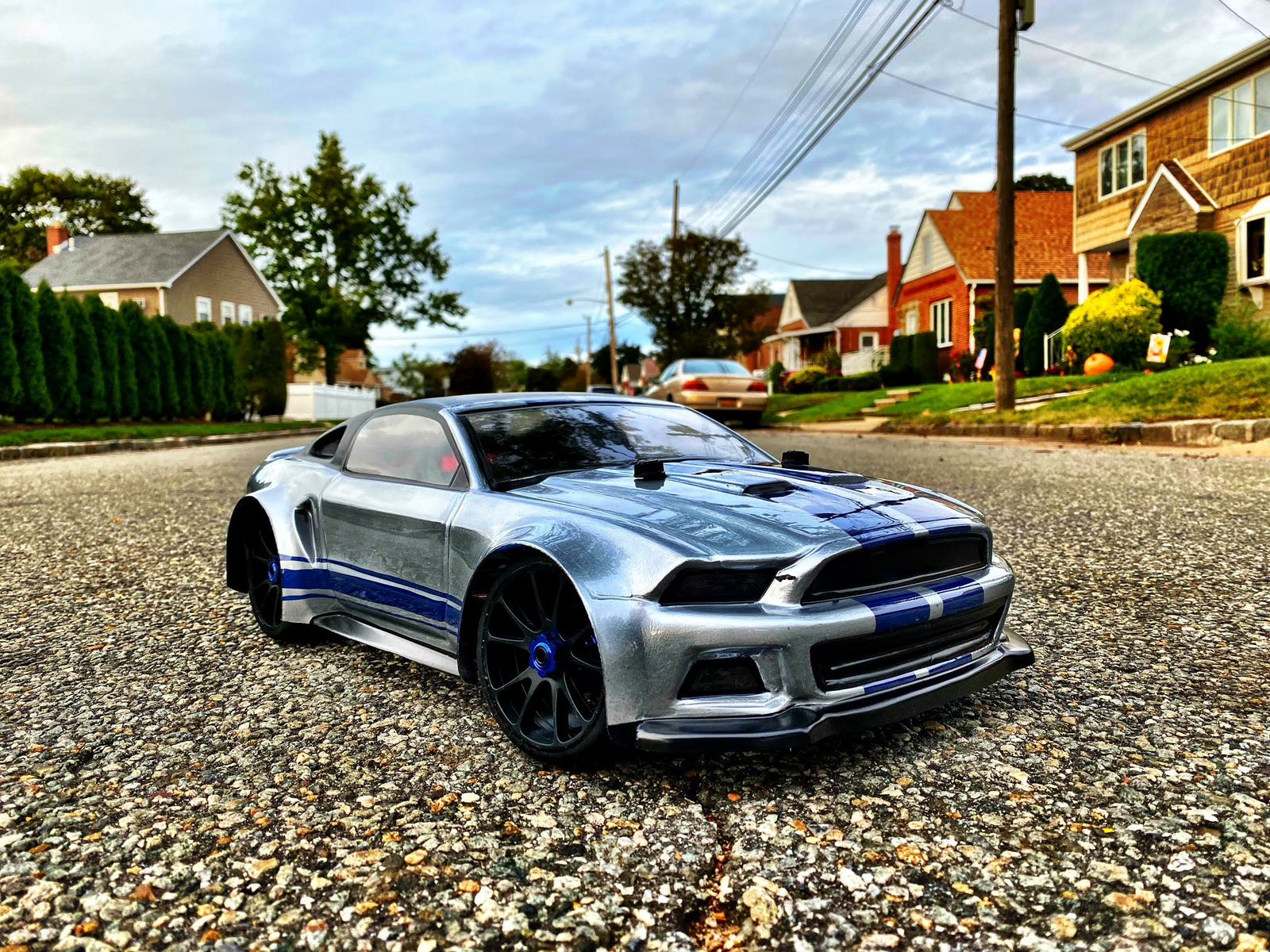 0175 Mustang 1/8 Scale RC Car Body GT 325mm Clear Hobao Serpent Delta Plastik