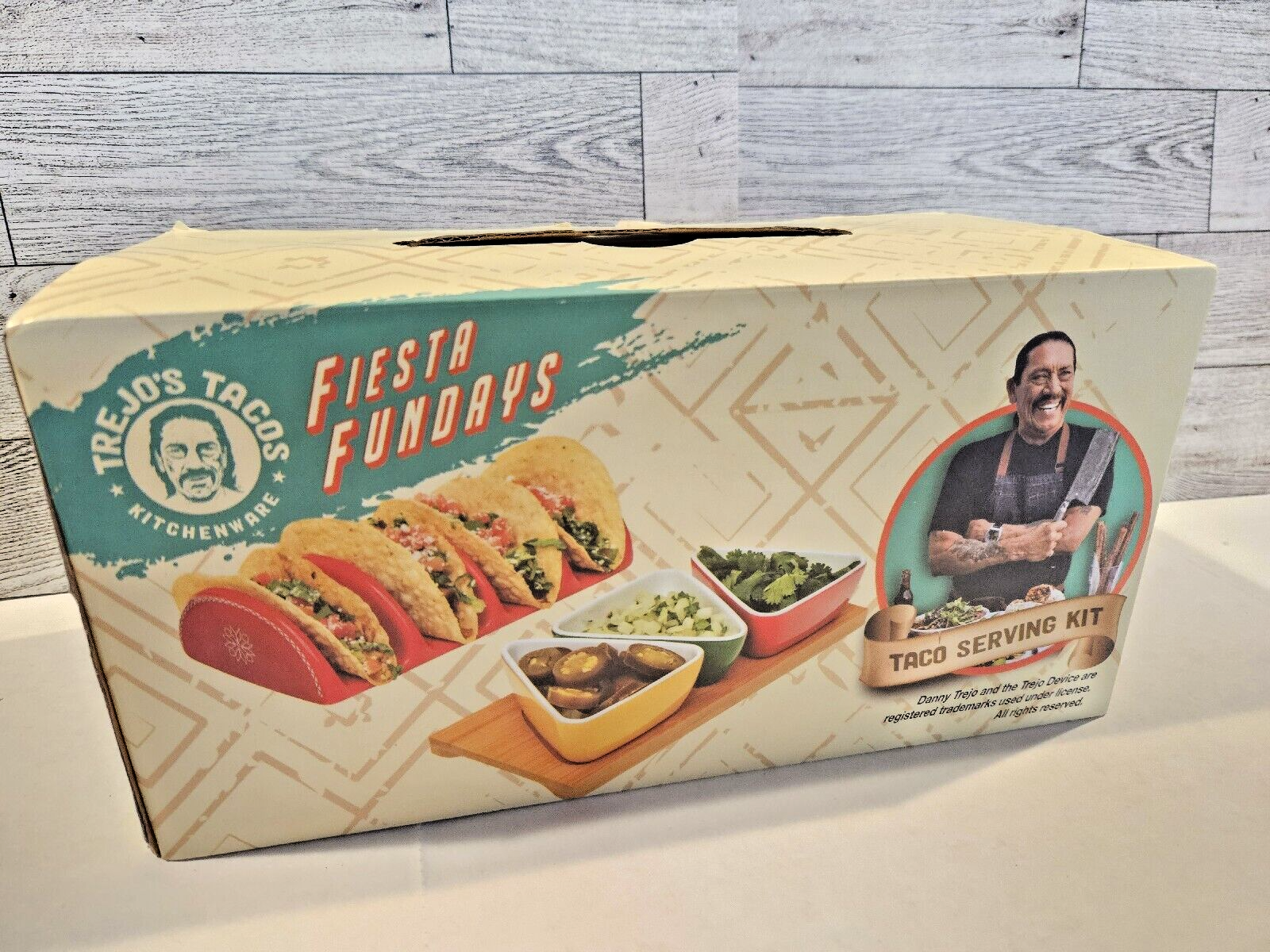 Danny TREJO'S TACOS Fiesta Fundays Taco Serving Kit 5 Piece Ceramic Set Danny TREJO'S TACOS Fiesta Fundays Taco Serving Kit 5 Piece Ceramic Set