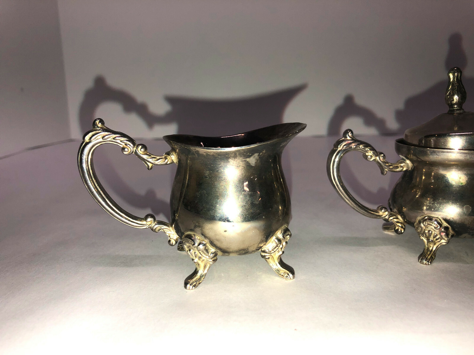 4 Piece Silver Plated Child's Tea Set Child's  Children's